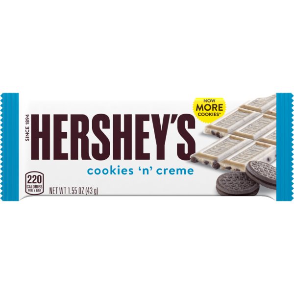 Hershey's Cookies & Creme 1.54oz thumbnail