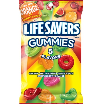 Lifesavers Gummies 5 Flavor Peg Bag 7oz thumbnail