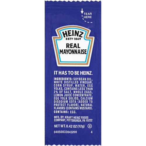 Heinz Mayo Packets 200ct thumbnail