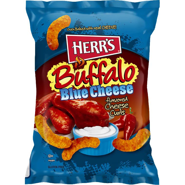 Herrs Cheese Curls Buffalo Blue thumbnail