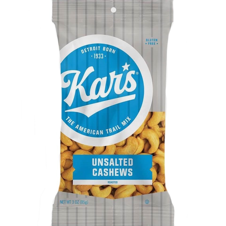 Kars Unsalted Cashews 3oz thumbnail