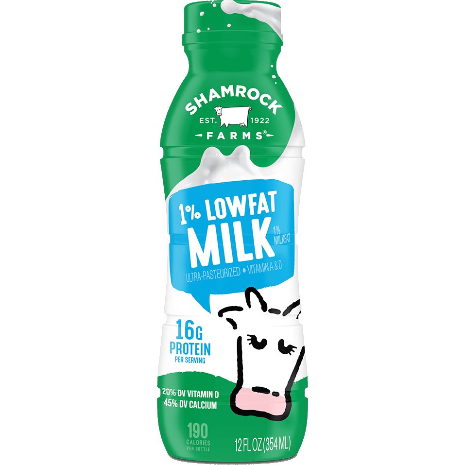 Shamrock 1% Milk 12oz thumbnail
