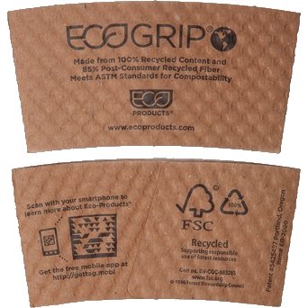 8oz Eco Hot Cup Sleeve 1200ct - 1 CASE thumbnail