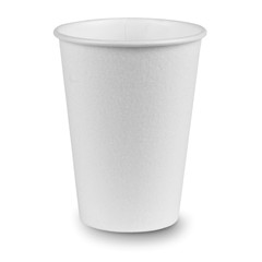 10oz White Squat Paper Hot Cups 1000ct Case thumbnail