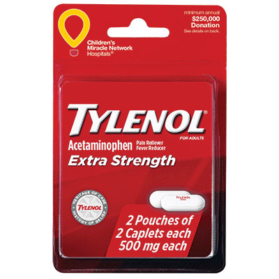 Tylenol Extra Strength 4 Tablets thumbnail
