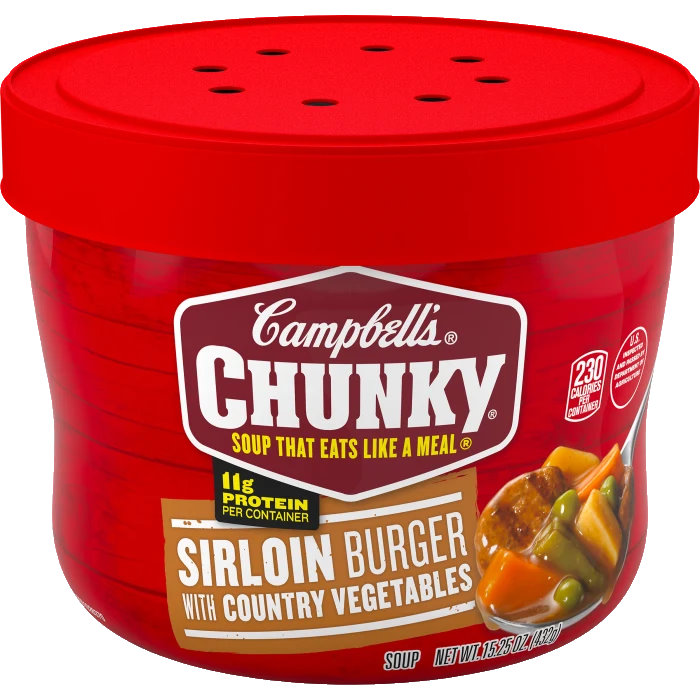 Campbells Sirloin Burger Soup 15.25oz thumbnail