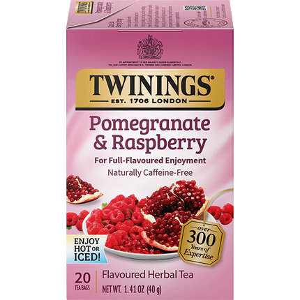 Twining's Herbal Pomegranate & Raspberry Tea 25ct thumbnail