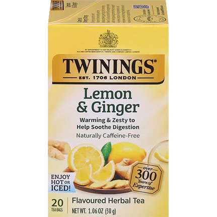 Twining's Herbal Lemon & Ginger Tea Bags thumbnail
