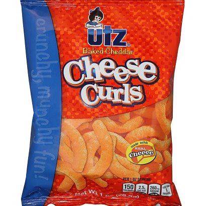 Utz Baked Cheese Curls Potato Chips 1oz thumbnail