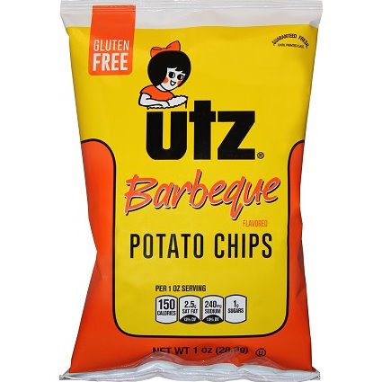 Utz BBQ Potato Chips 1.5oz thumbnail
