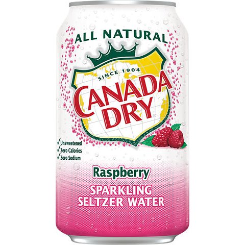 Canada Dry Sparkling Water - Raspberry 12oz thumbnail