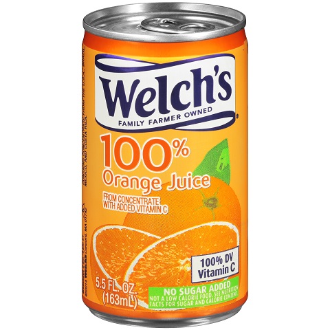 Welch's 100% Orange Juice 5.5oz thumbnail