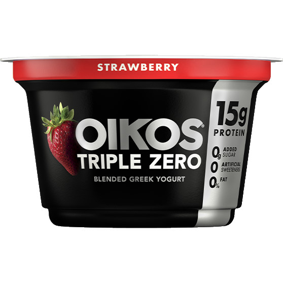 Dannon Oikos Greek Triple Zero Strawberry Yogurt thumbnail