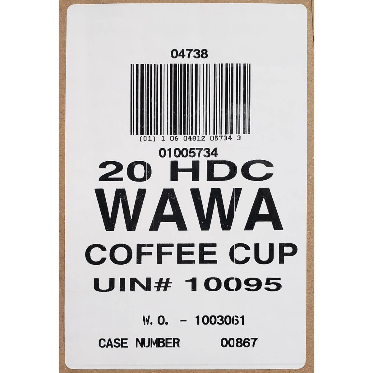 Wawa Branded 20oz Paper HOT Cups thumbnail