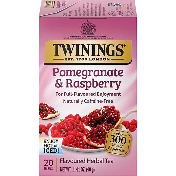 Twining's Herbal Pomegranate Raspberry Strawberry Tea Bags thumbnail