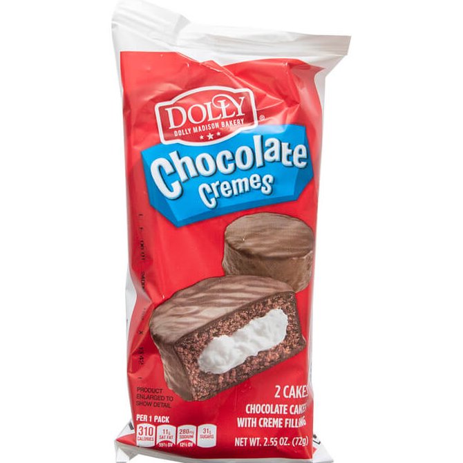Dolly Madison Chocolate Cremes 2ct 2.55oz thumbnail