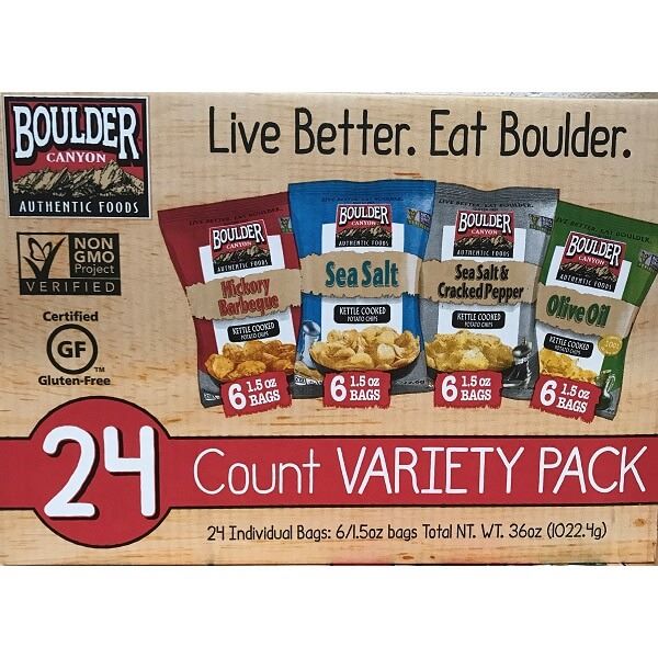 Boulder Canyson Kettle Chips Variety Pack 1.5oz 24ct Case thumbnail