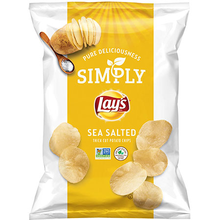 FL Lays Simply Sea Salted LSS 1.38oz Bag thumbnail