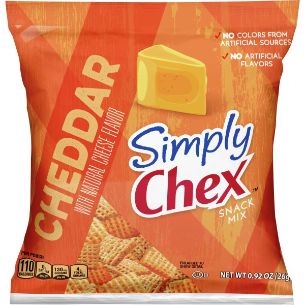 Simply Chex Cheddar LSS 0.92oz Bag thumbnail