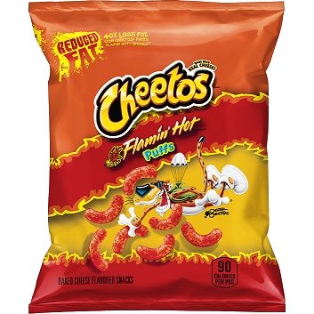 FL Cheetos Reduced Fat Hot Puffs REG 0.7oz Bag thumbnail