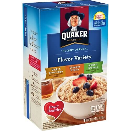 Quaker Assorted Instant Oatmeal thumbnail