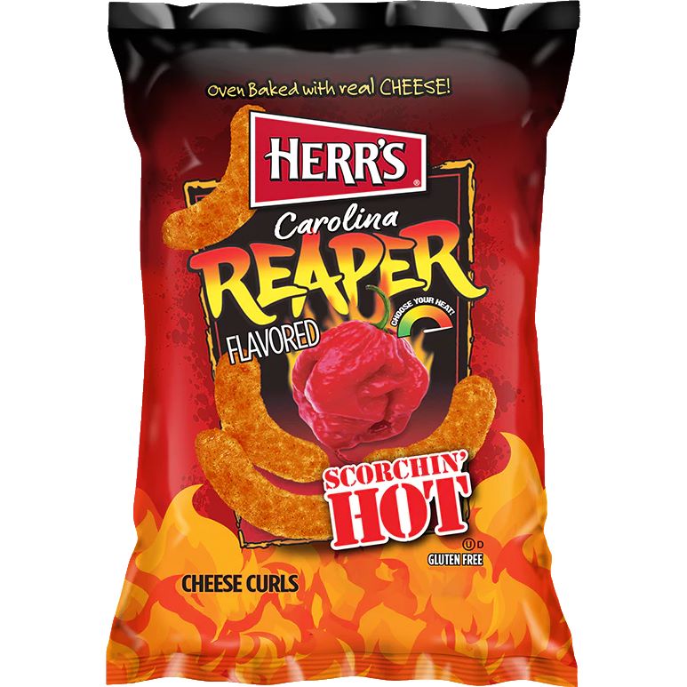 Herrs Cheese Curls Carolina Reaper thumbnail