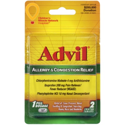 Advil Allergy Congestion 2 tabs thumbnail