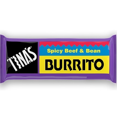 Tina's Spicy Beef & Bean Burrito 4oz thumbnail