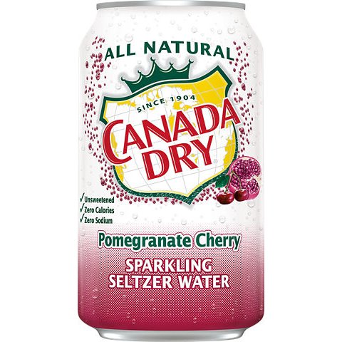 Canada Dry Sparkling Water - Pomegranate Cherry 12oz thumbnail