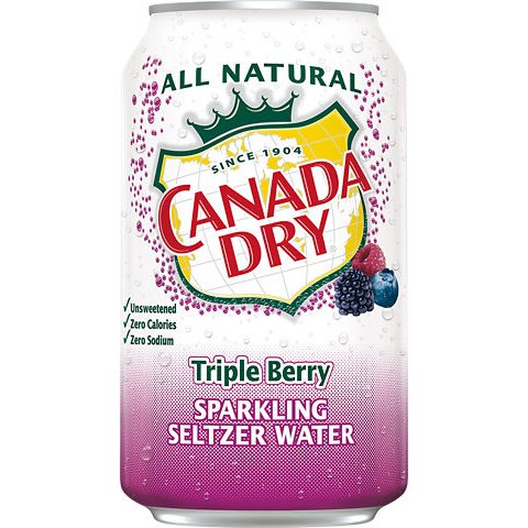 Canada Dry Triple Berry Sparkling Can 12 oz thumbnail