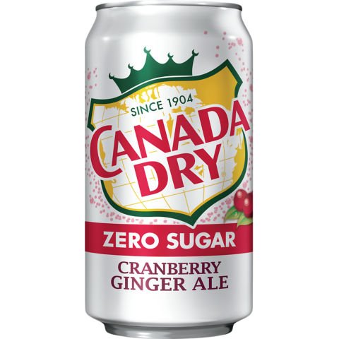 Canada Dry Zero Cranberry Ginger Ale 12oz thumbnail