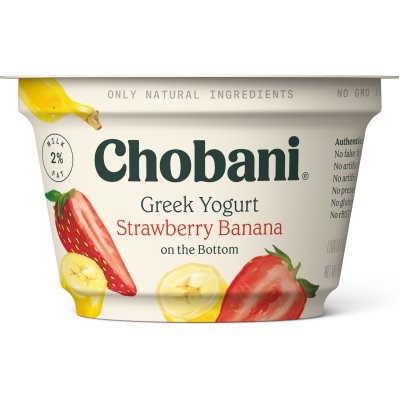 Chobani Greek Yogurt Strawberry Banana 5.3oz thumbnail