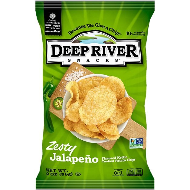 Deep River Zesty Jalapeno Kettle Chip 2oz thumbnail