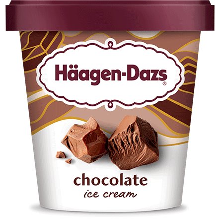 Haagen-Dazs Ice Cream Chocolate 3.6oz Cup thumbnail