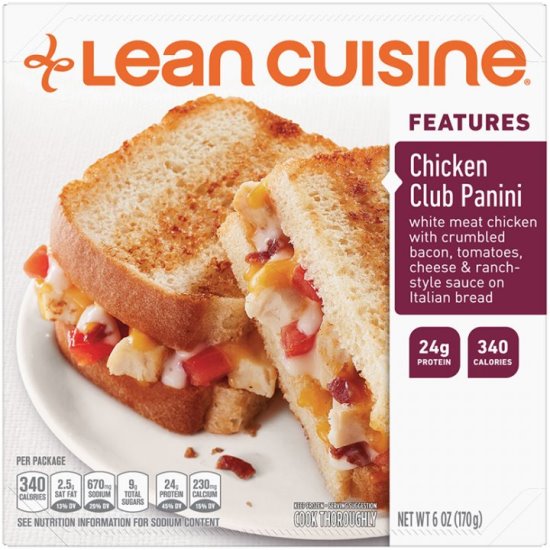 Lean Cuisine Chicken Club Panini 6oz thumbnail