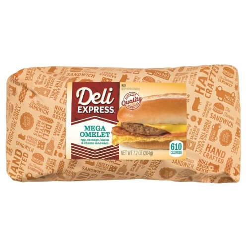Deli Express Mega Omelet Egg Sausage Bacon thumbnail