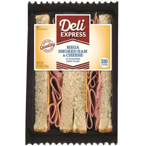 Deli Express Smoked Ham & Cheese Wedge 4.6oz Each thumbnail