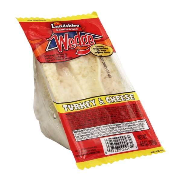 Landshire Select Turkey Bacon & Cheese Wedge 5.5oz Each thumbnail
