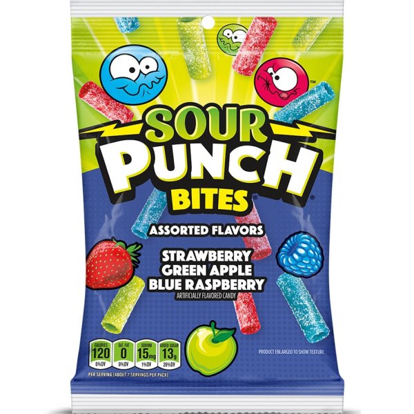 Sour Punch Bites Assorted Peg Bag 5oz thumbnail