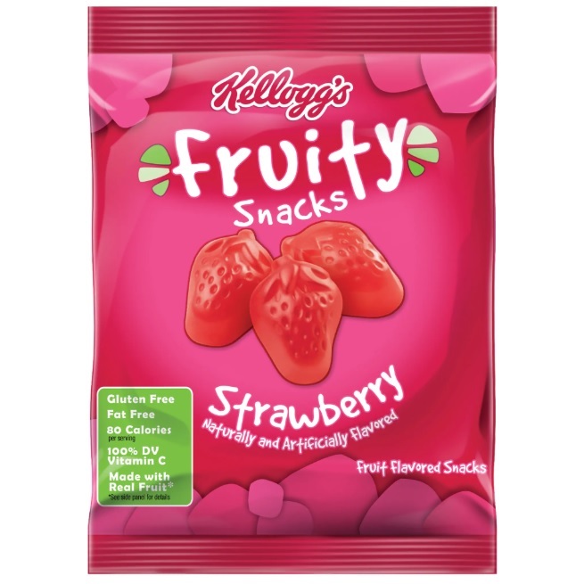 Kelloggs Fruit Snacks Strawberry 2.5oz Bag thumbnail