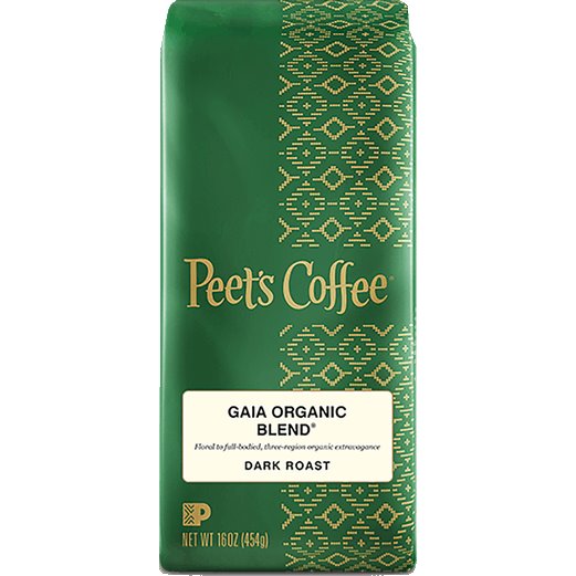Peet's Coffee Gaia Organic Blend Whole Bean 1lb thumbnail