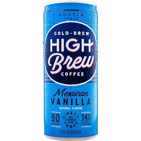 High Brew Coffee Mexican Vanilla 8oz Can – Five Star Breaktime Solutions