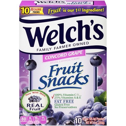 Welchs Fruit Snacks Concord Grape 2.25oz Bag thumbnail