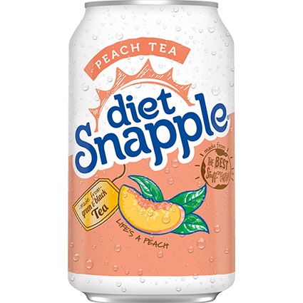 Snapple Diet Peach Tea 12oz Can (24ct) thumbnail