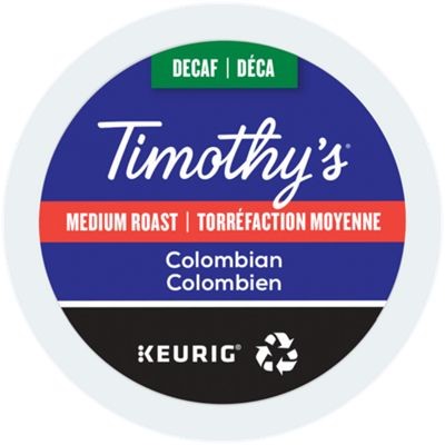 Timothy's Colombian Decaf K-Cup 24 CT thumbnail