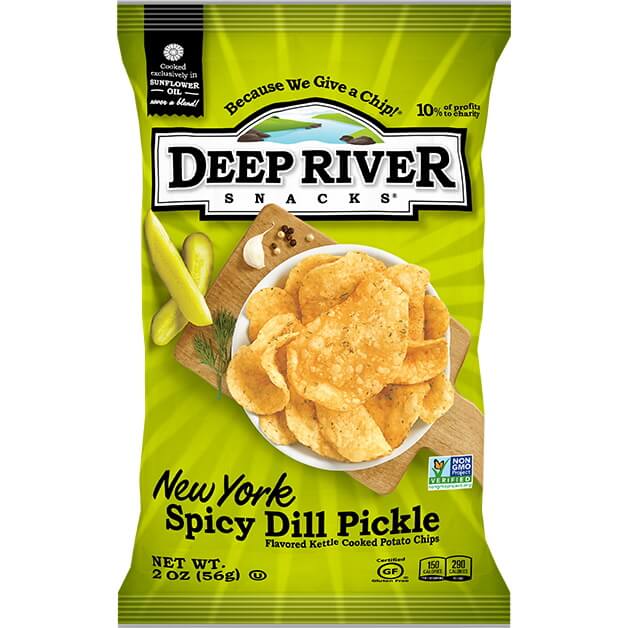 Deep River New York Spicy Dill Pickle Chips 2oz thumbnail