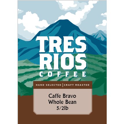 Tres Rios Caffe Bravo Whole Bean 5/ 2lb thumbnail
