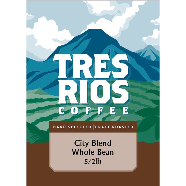 Tres Rios City Blend Whole Bean 5/ 2lb thumbnail