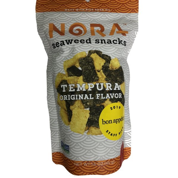 Nora Seaweed Snack Spicy Tempura 1.6oz Bag thumbnail