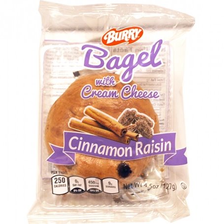 Burry Bagel Cinnamon Raisin Cream Cheese 4.67oz Pouch thumbnail
